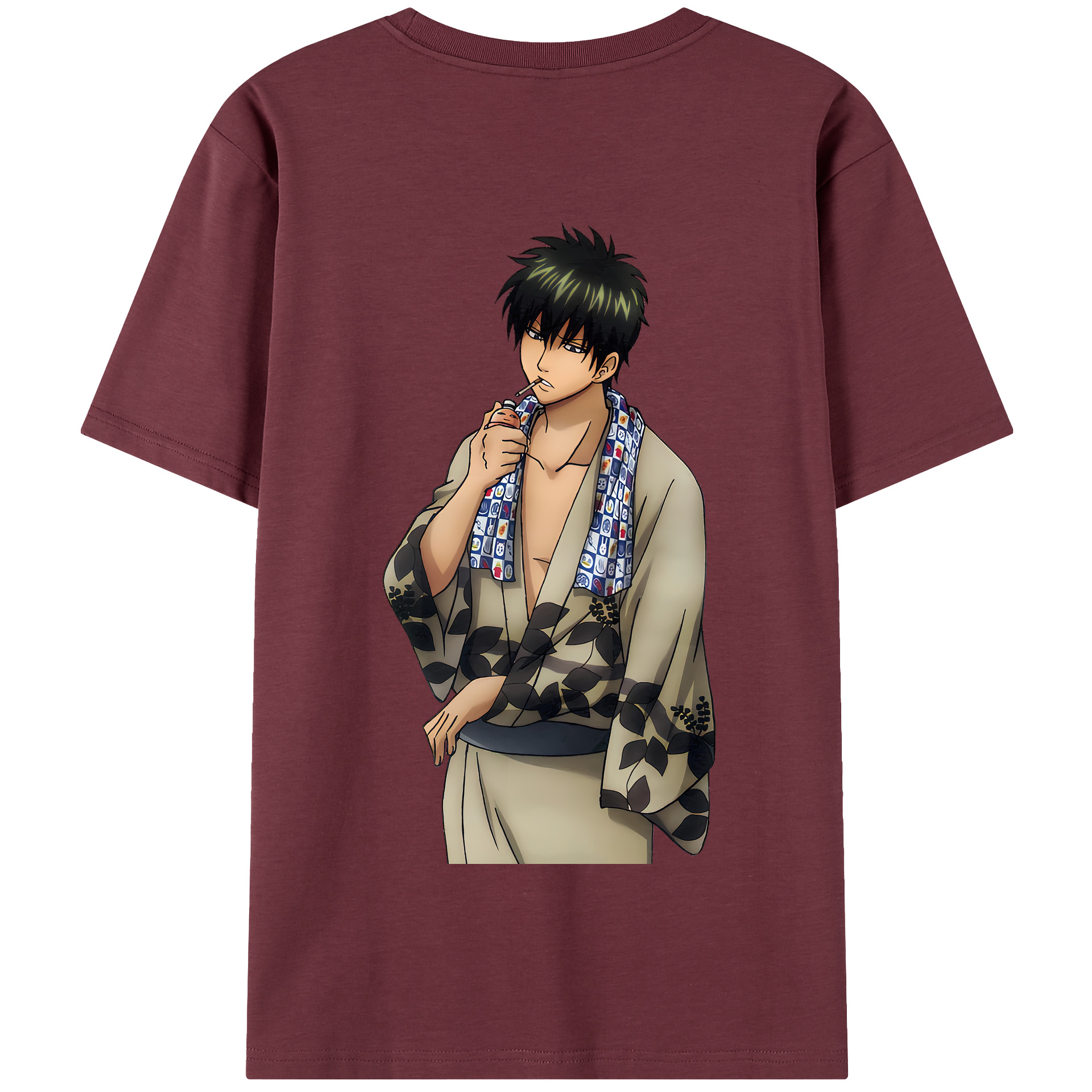 （画像用） ぎんたま 坂田銀時（さかたぎんとき） 神楽 志村新八（しむら しんぱち） GINTAMA Sakata Gintoki Kagura Shimura Shinpachi 綿100％半袖Tシャツ（背面プリント）